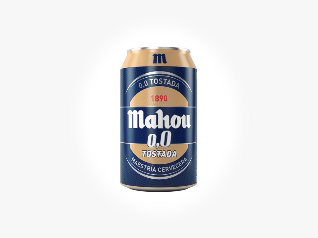 Cerveza Mahou tostada 0,0 (Pack 8 latas de 33 cl) - Los frescos del barrio